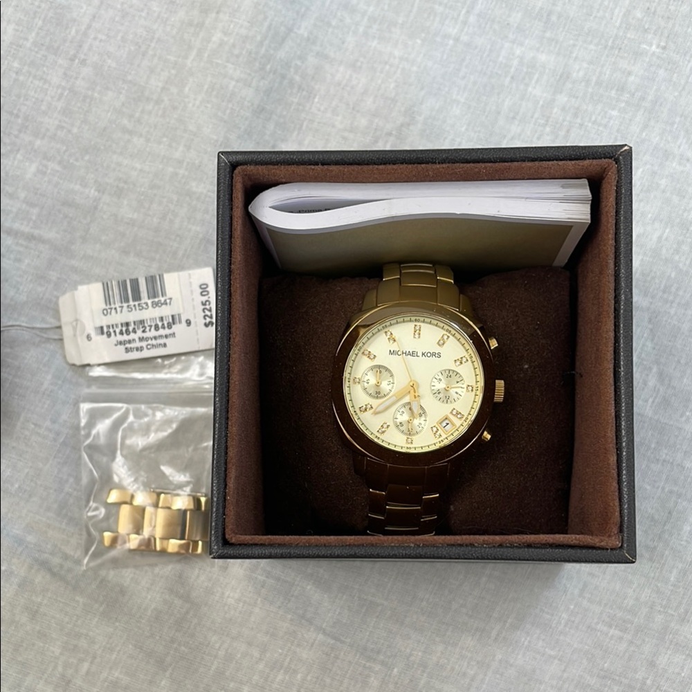 Michael Kors Gold-Tone Chronograph Watch